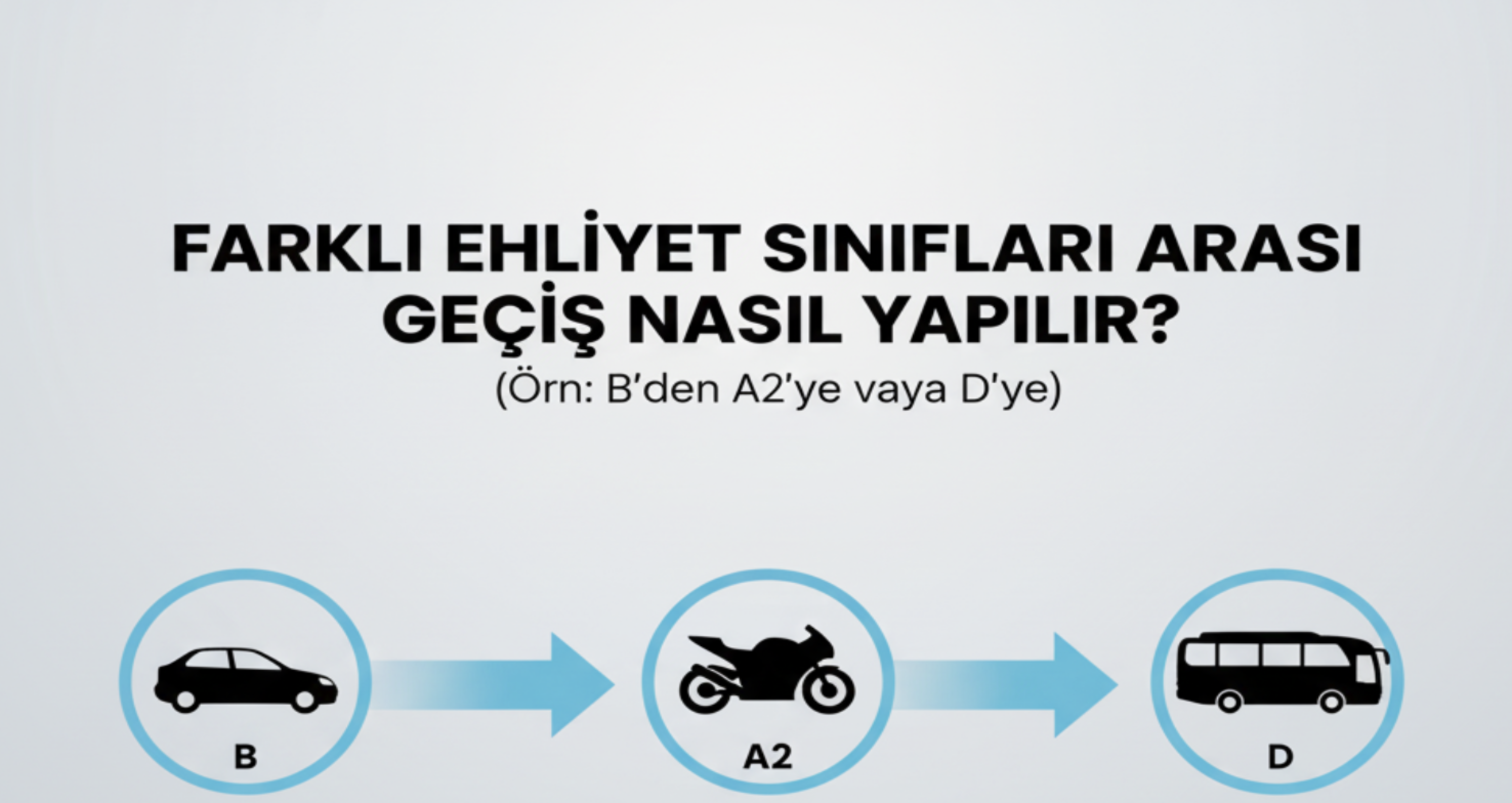 Ehliyet sınıfları arası geçiş görseli